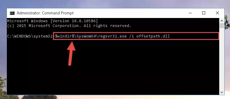 Uninstalling the broken registry of the Offsetpath.dll file from the Windows Registry Editor (for 64 Bit)