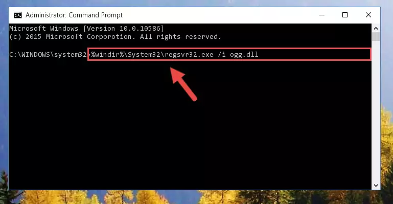 Deleting the damaged registry of the Ogg.dll