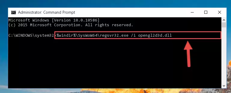 Uninstalling the broken registry of the Opengl2d3d.dll file from the Windows Registry Editor (for 64 Bit)