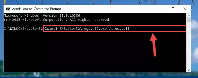 Deleting the damaged registry of the Ost.dll