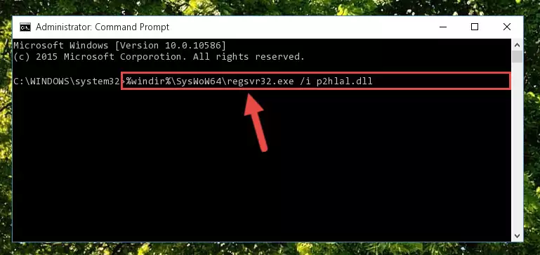 Uninstalling the P2hlal.dll library's problematic registry from Regedit (for 64 Bit)