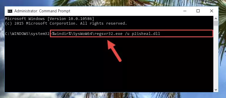 Creating a new registry for the P2isheal.dll file