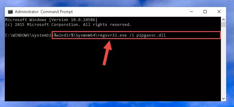 Uninstalling the P2pgasvc.dll library's broken registry from the Registry Editor (for 64 Bit)