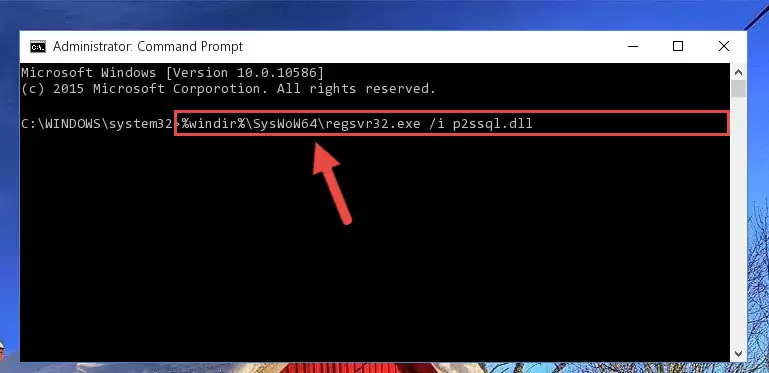 Uninstalling the P2ssql.dll file's problematic registry from Regedit (for 64 Bit)
