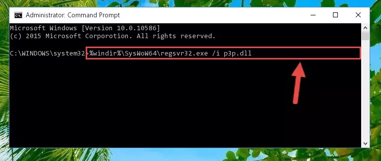 Cleaning the problematic registry of the P3p.dll file from the Windows Registry Editor