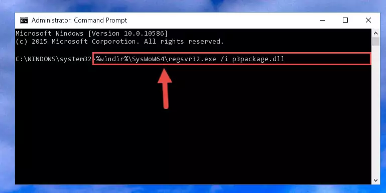Uninstalling the P3package.dll file's broken registry from the Registry Editor (for 64 Bit)