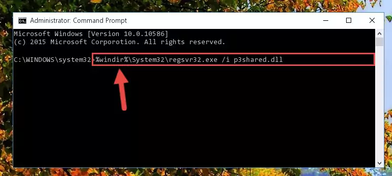 Creating a clean registry for the P3shared.dll file (for 64 Bit)