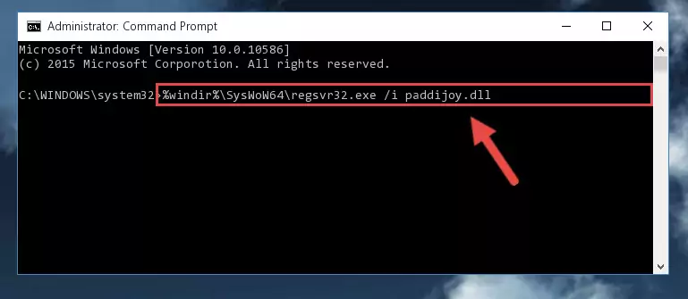 Uninstalling the Paddijoy.dll library from the system registry