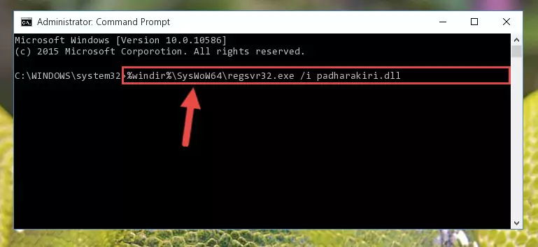 Deleting the Padharakiri.dll file's problematic registry in the Windows Registry Editor