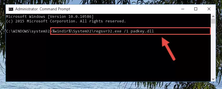 Reregistering the Padkey.dll file in the system (for 64 Bit)