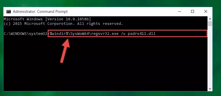 Creating a clean and good registry for the Padrs411.dll file (64 Bit için)