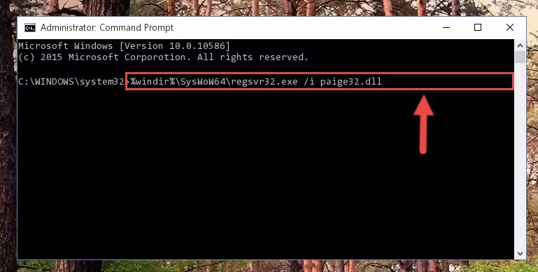 Uninstalling the Paige32.dll file from the system registry