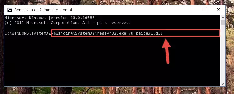 Extracting the Paige32.dll file from the .zip file