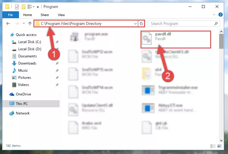 Uninstalling the Pavdll.dll library's broken registry from the Registry Editor (for 64 Bit)