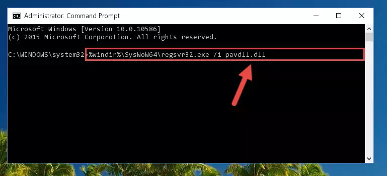 Deleting the damaged registry of the Pavdll.dll