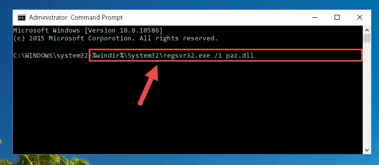 Deleting the Paz.dll file's problematic registry in the Windows Registry Editor