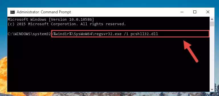 Uninstalling the Pcshll32.dll library's broken registry from the Registry Editor (for 64 Bit)