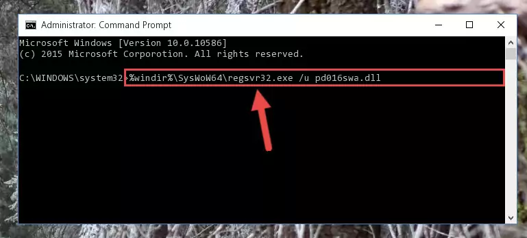 Creating a clean registry for the Pd016swa.dll file (for 64 Bit)