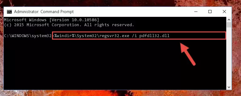 Reregistering the Pdfdll32.dll file in the system (for 64 Bit)