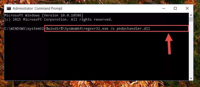 Creating a new registry for the Pedochandler.dll file in the Windows Registry Editor