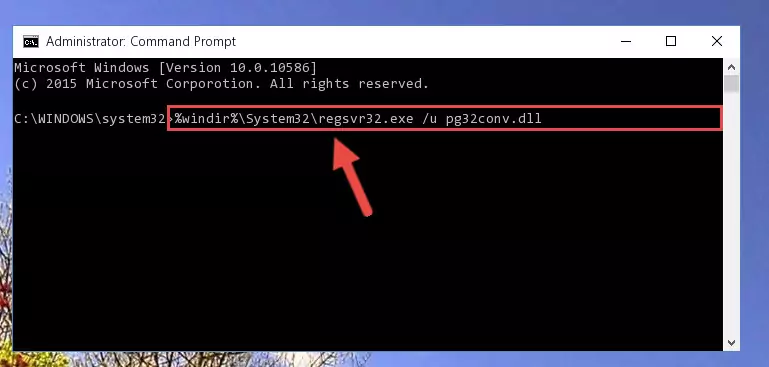 Creating a new registry for the Pg32conv.dll file