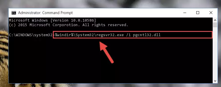 Reregistering the Pgcntl32.dll file in the system (for 64 Bit)