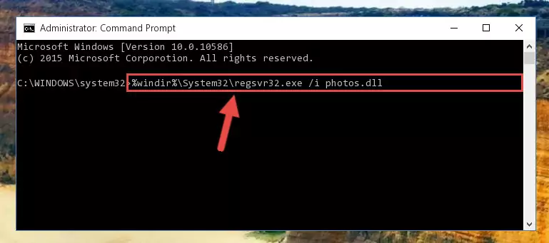 Cleaning the problematic registry of the Photos.dll library from the Windows Registry Editor