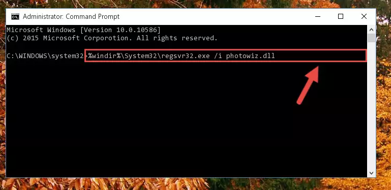 Cleaning the problematic registry of the Photowiz.dll file from the Windows Registry Editor
