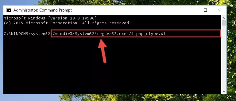 Creating a clean registry for the Php_ctype.dll file (for 64 Bit)