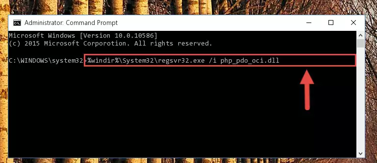 Deleting the damaged registry of the Php_pdo_oci.dll