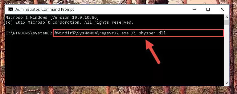 Uninstalling the broken registry of the Physpen.dll file from the Windows Registry Editor (for 64 Bit)