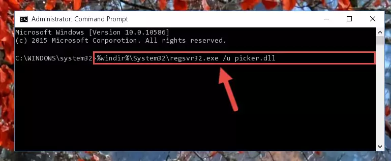 Extracting the Picker.dll file from the .zip file