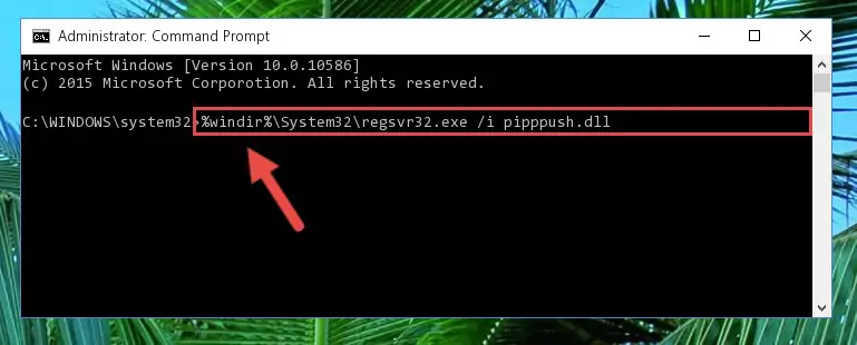 Cleaning the problematic registry of the Pipppush.dll library from the Windows Registry Editor