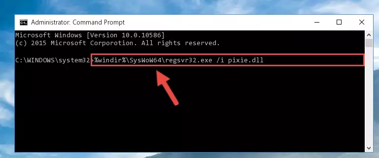 Cleaning the problematic registry of the Pixie.dll file from the Windows Registry Editor
