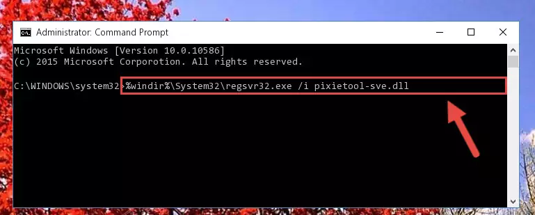 Cleaning the problematic registry of the Pixietool-sve.dll library from the Windows Registry Editor