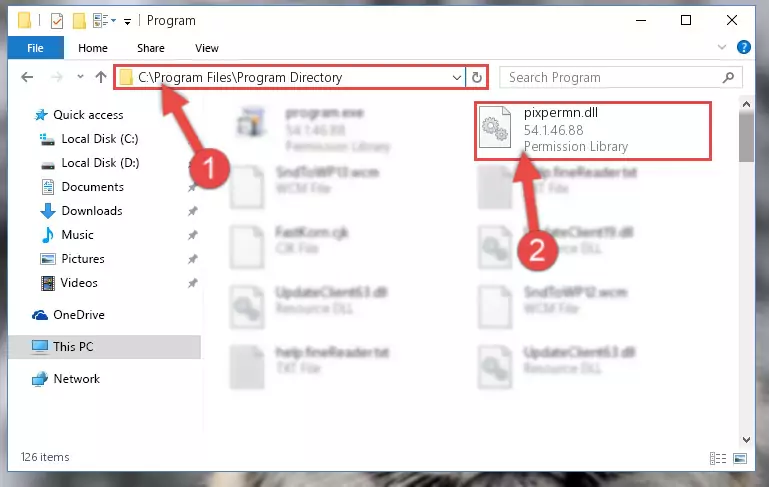 Uninstalling the Pixpermn.dll library's broken registry from the Registry Editor (for 64 Bit)