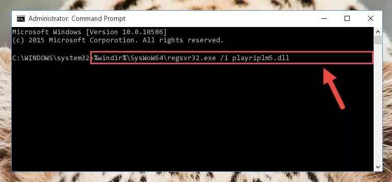 Deleting the Playriplm5.dll file's problematic registry in the Windows Registry Editor