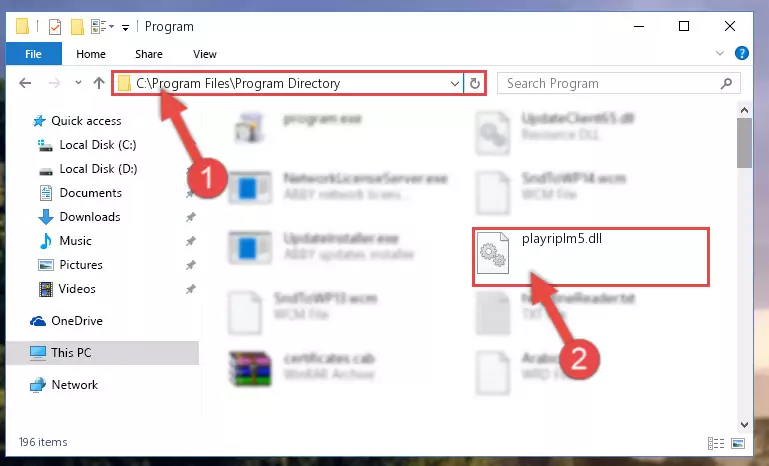 Uninstalling the broken registry of the Playriplm5.dll file from the Windows Registry Editor (for 64 Bit)