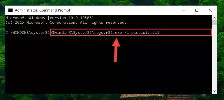 Uninstalling the Plcalwiz.dll library from the system registry