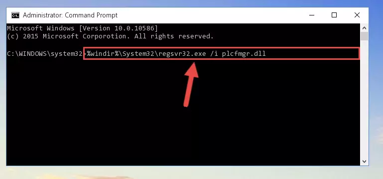Uninstalling the Plcfmgr.dll library from the system registry