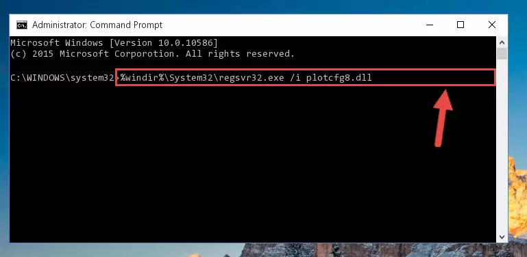 Cleaning the problematic registry of the Plotcfg8.dll library from the Windows Registry Editor