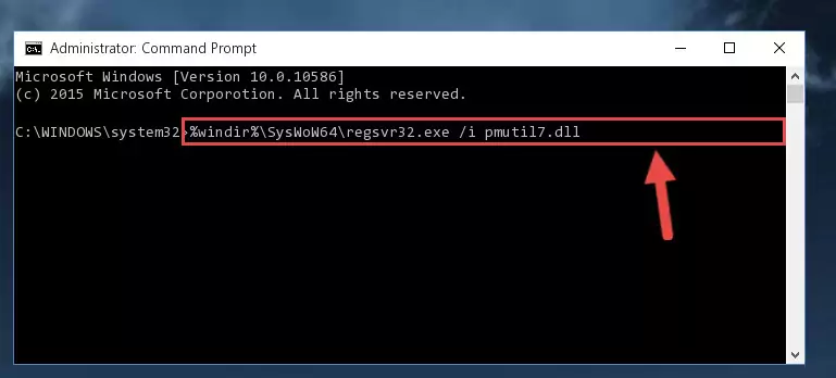 Deleting the damaged registry of the Pmutil7.dll
