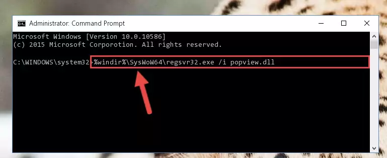 Cleaning the problematic registry of the Popview.dll file from the Windows Registry Editor