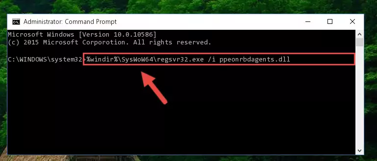 Deleting the damaged registry of the Ppeonrbdagents.dll