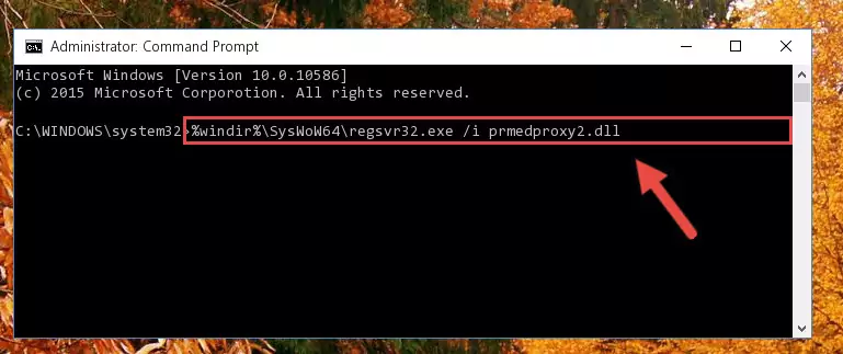 Deleting the Prmedproxy2.dll file's problematic registry in the Windows Registry Editor
