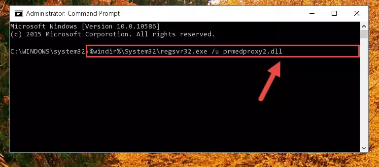 Extracting the Prmedproxy2.dll file