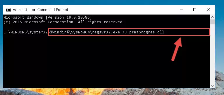 Creating a clean registry for the Prntprogres.dll file (for 64 Bit)