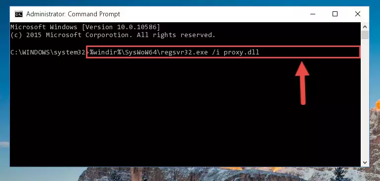 Deleting the Proxy.dll library's problematic registry in the Windows Registry Editor