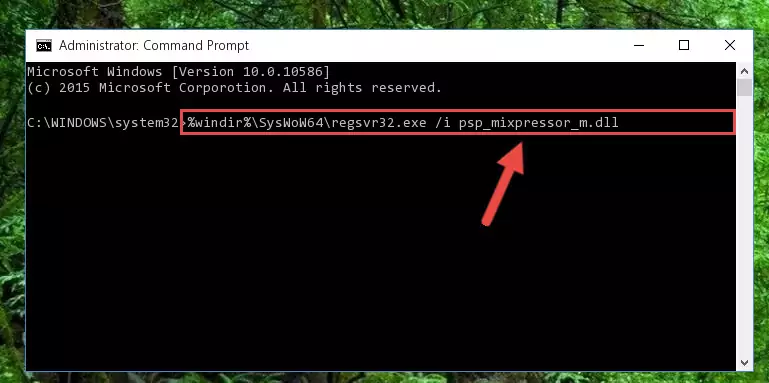 Cleaning the problematic registry of the Psp_mixpressor_m.dll library from the Windows Registry Editor