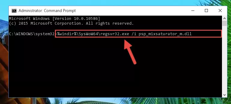 Uninstalling the Psp_mixsaturator_m.dll file from the system registry